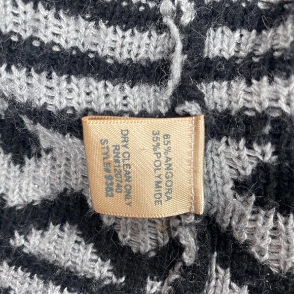 Aztec Waterfall Cardigan Sweater Womens MEDIUM Angora Baho Open Southwestern - Picture 9 of 12